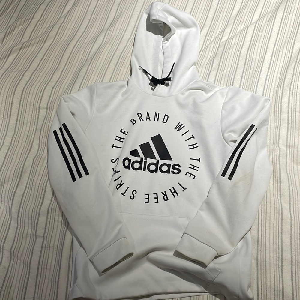 White Adidas Sweatshirt Size small